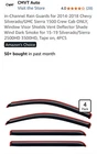 Cmvt Rain/wind Guards. 2014-2018 Chevrolet Silverado/gmc Sierra 1500 Crew Cab New. Price: $44.99.