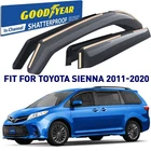 Rain Guards Vent Visors Shade For 2011-2020 Toyota Sienna Shatterproof New. Price: $104.99.
