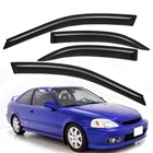 Tape-on Mount Window Visor Vent Shade Rain Guard For 1996-2000 Honda Civic Sedan New. Price: $42.95.