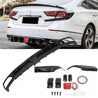 Led Rear Bumper Diffuser+ Corner Apron Spat For Honda Accord 18 19 20 21 -22 3J New. Price: $140.99.