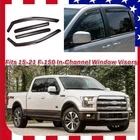 Ford F150 Crew Cab 2015-2021 In-channel Window Visors Vent Guards Deflector New. Price: $39.99.