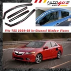 For 2004-2008 Acura Tsx In-channel Window Visor Rain Guard Shade Deflectors New. Price: $48.69.
