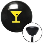 Yellow Martini Glass W/ Olive Black Retro Knob M16X1.5 Insert Shifter New. Price: $89.95.