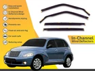 Wind Deflectors Channel For Chrysler Pt Cruiser 2001-2006 Visors Rain Guard New. Price: $118.10.