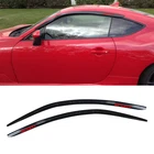 For 13-20 Scion Frs/subaru Brz/toyota 86 Window Visors Rain Sun Shade W/ Decal New. Price: $56.99.