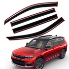In-channel Smoke Rain Guard Window Visor For 2021-2025 Jeep Grand Cherokee New. Price: $43.99.