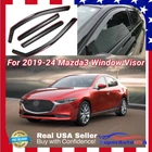 Fits Mazda 3 Sedan 2019-2024 In-channel Window Visors Sun Guards Weather Shields New. Price: $53.99.