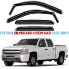 Rain Guards Vent Visors Shade For 2007-2013 Chevy Silverado Crew Cab New. Price: $62.99.
