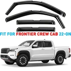 Rain Guards Vent Visors Shade For 2022-2026 Nissan Frontier Crew Cab New. Price: $62.99.