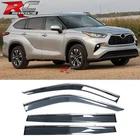 Fit 20-25 Toyota Highlander Slim Injection Window Visors W/ Chrome Trim 4PCS New. Price: $42.99.