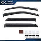 Window Visors Vent Rain Guards Fit 09-14 Ford F150 Supercrew Cab / New. Price: $39.80.