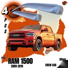 Windows Rain Guards Visors For 2009-2019 Dodge Ram Crew Cab Out-channel Fiber New. Price: $38.19.
