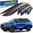Sun Rain Visors Wind Guards For 2014-2023 Jeep Cherokee Shatterproof New. Price: $109.99.