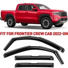 Rain Guards Vent Visors Shade For 2022-2026 Nissan Frontier Crew Cab New. Price: $62.99.