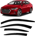 For Hyundai Elantra 17-20 Window Vent Visor Rain Guard Deflector Adhesive Mount New. Price: $53.99.