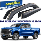 Side Window Deflectors Rain Guards For 2019-2026 Chevy Silverado 1500 Double Cab New. Price: $98.99.