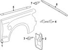 Genuine Toyota Stone Deflector 76922-AK010 New. Price: $24.71.
