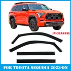 For Toyota Sequoia 2023-2026 In-channel Window Visors Deflectors Rain Guards New. Price: $56.49.