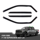 4PC Sun Rain Visors Wind Guards Fit 2021-2024 Ford F-150 Supercrew New. Price: $25.99.