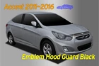 Hood Guard Deflector Chrome Silver 3P D523 For Hyundai Accent Hatchback 2011 17 New. Price: $119.99.