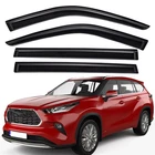 For 2020-2025 Toyota Highlander Tape-on Window Vent Visors Sun Rain Guards New. Price: $43.96.