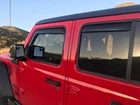 Matte Black In-channel Window Visors For Jeep Wrangler Jl 2018-2025 4PC New. Price: $125.00.