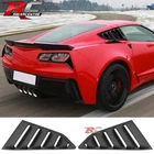 Fit 14-19 Chevy Corvette C7 Side Window Louvers Pair Classic Style Matte Black New. Price: $34.99.