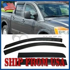 Fit 2004-2015 Nissan Titan Crew Cab Window Visors Rain Guards Deflectors Smoke New. Price: $28.49.