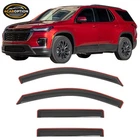 In-channel Window Visor Fits 18-23 Chevy Traverse Rain Guard Shade Deflectors New. Price: $31.98.
