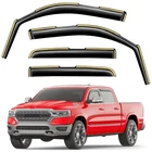Saleago In-channel Window Fit For 2019-2026 Dodge Ram 1500 Crew Cab, Black New. Price: $90.79.