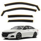 Shatterproof In-channel Rain Guards For Accord 2018-2022, Black New. Price: $84.66.