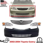Front Bumper Cover + Grille Headlight Pair Lh & Rh For 2002-2004 Toyota Camry New. Price: $374.70.