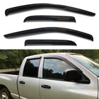 Tape-on Window Visor Rain Guards For 2003-2009 Dodge Ram 2500 3500 Quad Cab New. Price: $43.97.