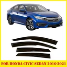 For Honda Civic 4DR 2016-2021 Smoke Tinted Window Visors Deflectors Rain Guards New. Price: $55.04.