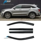 Fits 21-25 Kia Sorento Smoke Acrylic Window Visors Rain Shades 4PC Mugen Style New. Price: $28.90.