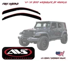 2007-2018 Jeep Wrangler Jk Low Profile Avs Window Vent Visors Rain Deflector 2PC New. Price: $87.18.