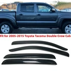 Fit 2005-2015 Toyota Tacoma Double Cab Window Visors Sun Vent Shade Rain Guard New. Price: $26.99.