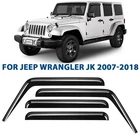 Clim Art Rain Guards Vent Visors Shade For 2007-2018 Jeep Wrangler Jk New. Price: $68.24.