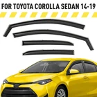 Rain Guards Vent Visors Shade For 2014-2019 Toyota Corolla In-channel New. Price: $61.94.