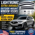 Tape-on Low Profile Window Visors Rain Guards Deflector For 2022-2025 Acura Mdx New. Price: $44.41.