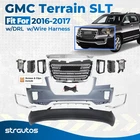 For 2016 2017 Gmc Terrain Slt Front Bumper Cover Assembly W/drl W/wire Harness New. Price: $476.99.