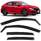 Sun Rain Visors Wind Guards For 2016-2021 Honda Civic Hatchback New. Price: $59.99.