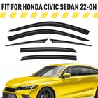 Rain Guards Vent Visors Shade For 2022-2026 Honda Civic Sedan New. Price: $57.74.