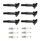 Ignition Coils & Iridium Spark Plugs For Hyundai Kia Magentis V6 2.4L 2010 New. Price: $47.57.