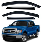 Tape-on Window Visor Rain Guard Side Deflector 2009-2014 Ford F-150 Crew Cab New. Price: $42.95.