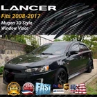 For 2008-2017 Lancer Dark Smoke Mugen 3D Jdm Style Window Visor Rain Deflectors New. Price: $29.99.