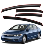 For 2006-2011 Honda Civic Sedan In-channel Rain Guards Window Visors Vent Shade New. Price: $42.93.