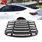 Fits 20-24 Tesla Model Y Rear Window Louver Sun Shade Vent Gloss Black 2PC New. Price: $199.99.