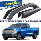 New Goodyear Shatterproof Side Window Deflectors 07-21 Tundra Double Cab Used. Price: $113.59.
