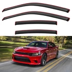In-channel Window Visors Rain 2011-2023 Dodge Charger, Dark Smoke Tinted New. Price: $76.67.